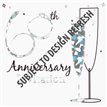 (6) DIAMOND WEDDING INVITE CARDS  6S