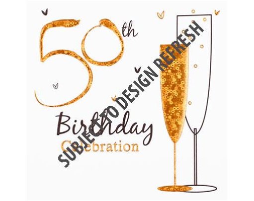 (6) 50TH B/DAY INVITATION CARDS  6S
