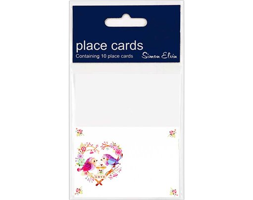 (10) WEDDING PLACE CARDS  10S