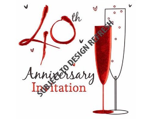 (6) RUBY ANNI INVITATION CARDS  6S