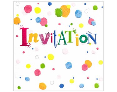 (6) OPEN INVITATION CARDS  6S