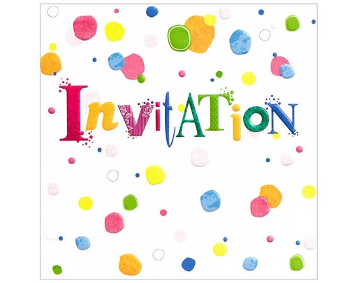 (6) OPEN INVITATION CARDS  6S