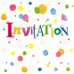 (6) OPEN INVITATION CARDS  6S