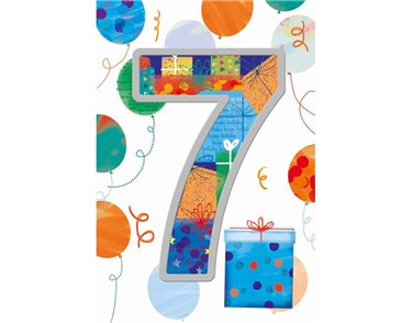 C50 BOYS 7TH BIRTHDAY WORDPLAY  6S