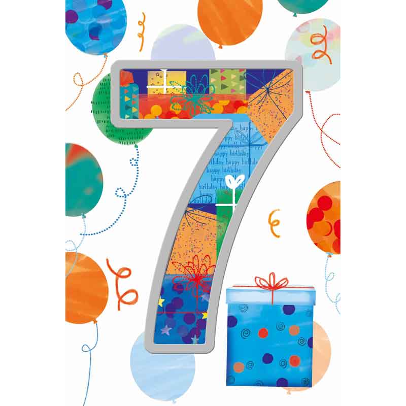 C50 BOYS 7TH BIRTHDAY WORDPLAY  6S