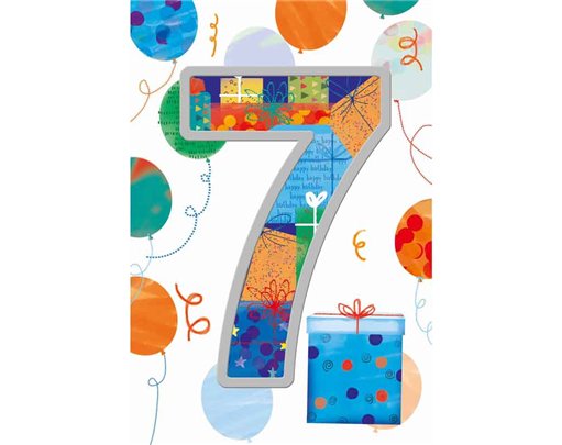 C50 BOYS 7TH BIRTHDAY WORDPLAY  6S