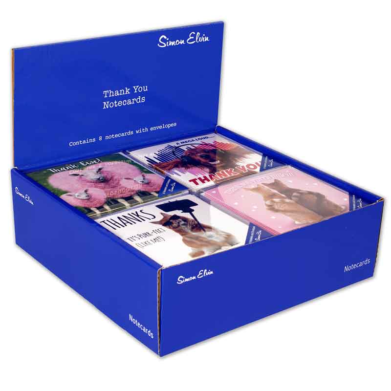 (8) ASST THANK YOU NOTECARDS  24S