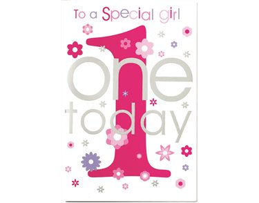 C50 GIRLS 1ST BIRTHDAY WORDPLAY  6S