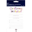 GIRL CHRISTENING INVITES PAD  10S