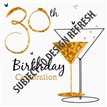 (6) 30TH B/DAY INVITATION CARDS  6S