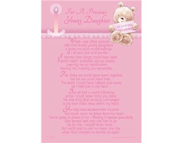 C35 YOUNG DAUGHTER GRAVESIDE CARD 6S
