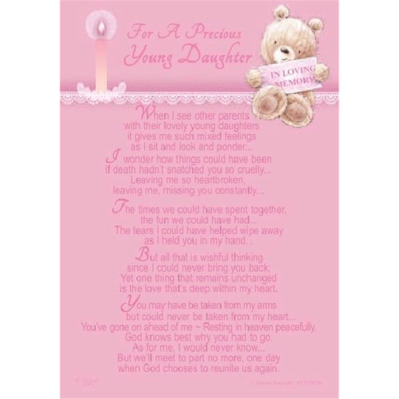 C35 YOUNG DAUGHTER GRAVESIDE CARD 6S