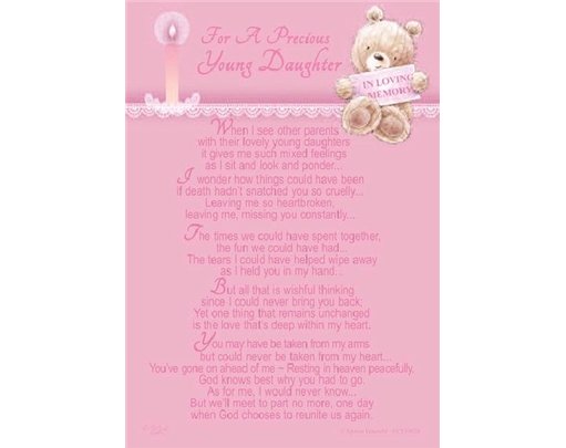 C35 YOUNG DAUGHTER GRAVESIDE CARD 6S