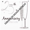 (6) SILVER ANNI INVITATION CARDS  6S
