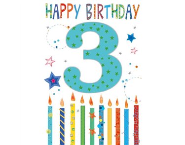 C50 BOYS 3RD BIRTHDAY WORDPLAY  6S