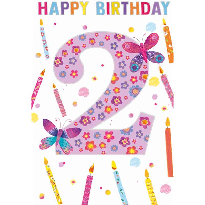 C50 GIRLS 2ND BIRTHDAY WORDPLAY  6S