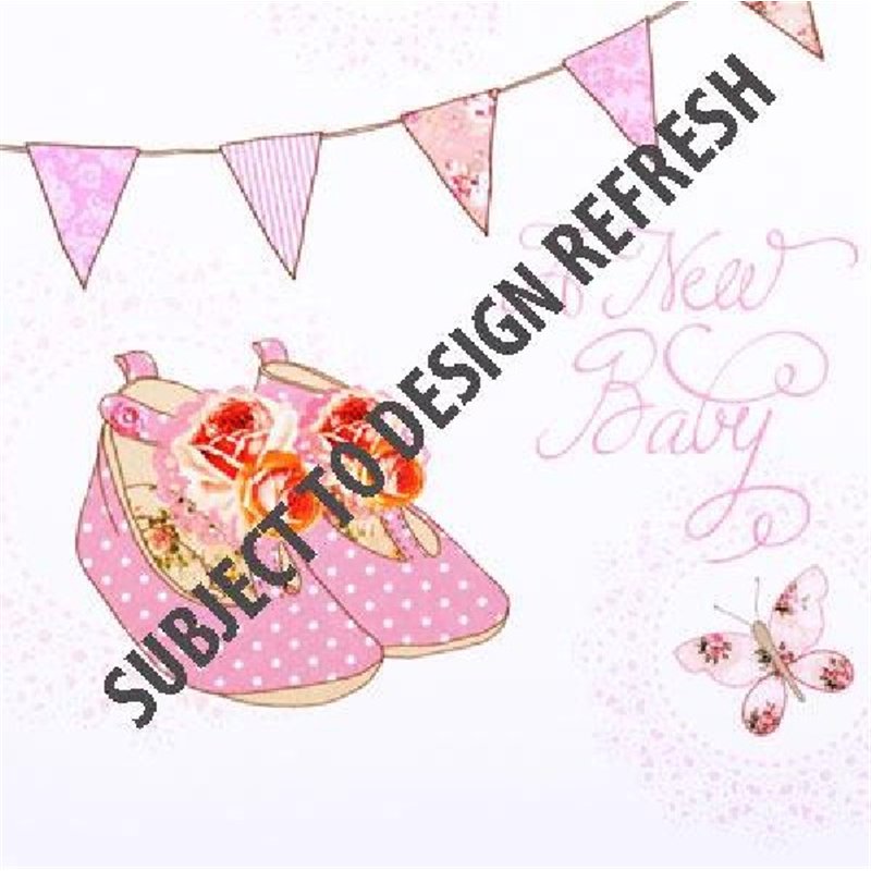 (6) BIRTH ANNOUNCEMENT GIRL CARDS 6S
