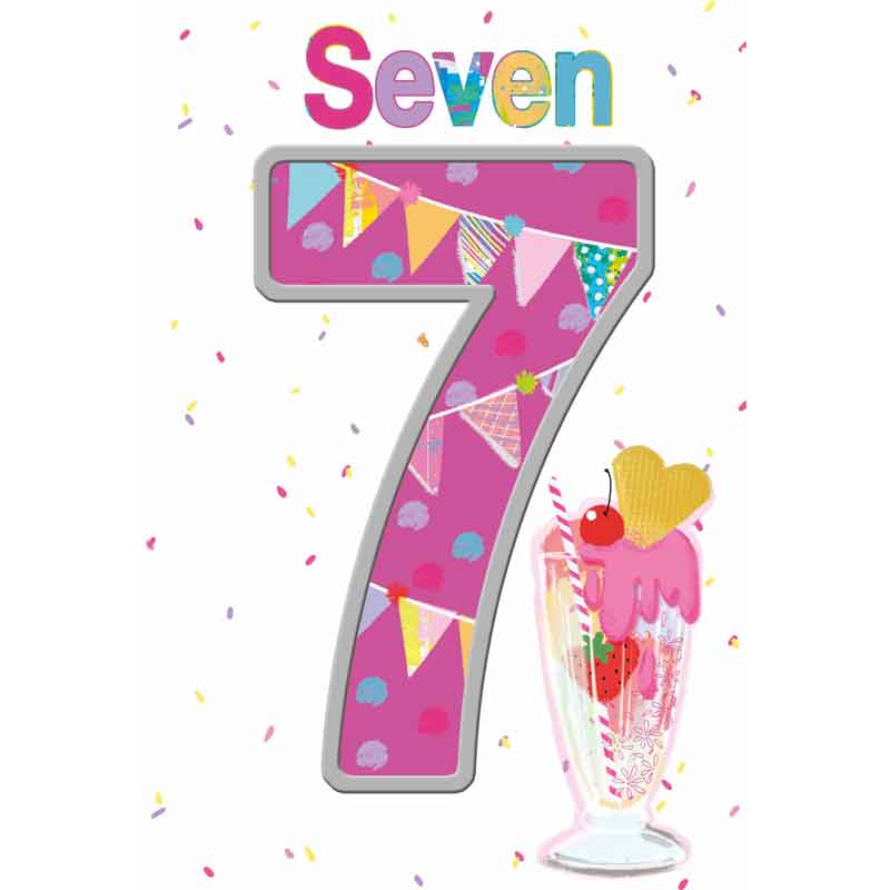 C50 GIRLS 7TH BIRTHDAY WORDPLAY  6S