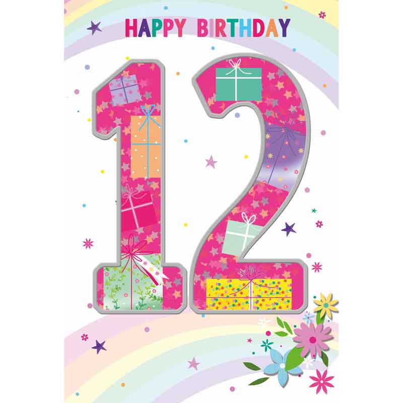 C50 GIRLS 12TH BIRTHDAY WORDPLAY  6S