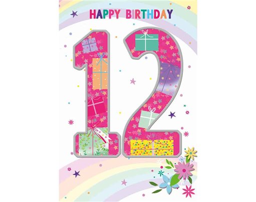 C50 GIRLS 12TH BIRTHDAY WORDPLAY  6S