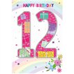 C50 GIRLS 12TH BIRTHDAY WORDPLAY  6S