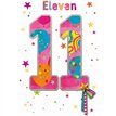 C50 GIRLS 11TH BIRTHDAY WORDPLAY  6S