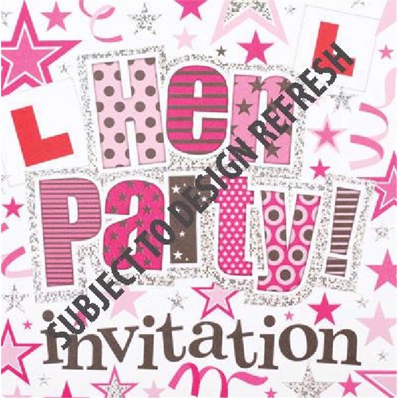 (6) HEN PARTY DISPLAY PACKS  6S