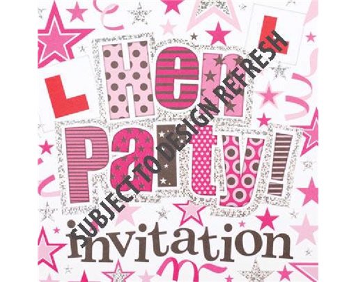 (6) HEN PARTY DISPLAY PACKS  6S
