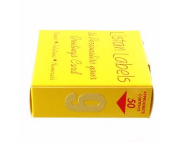 GOLD NO 9 LISTAN LABELS  50S