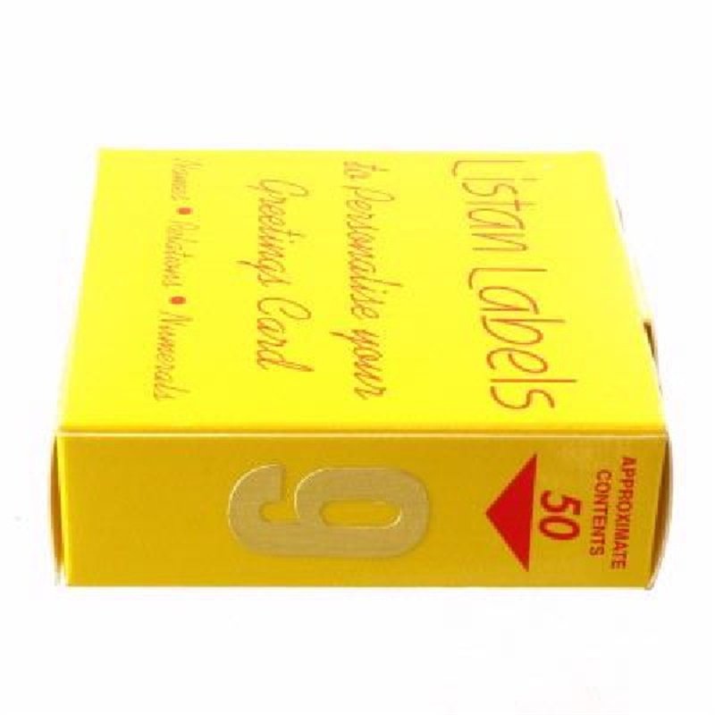 GOLD NO 9 LISTAN LABELS  50S
