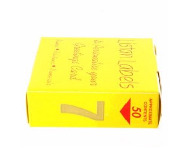 GOLD NO.7 LISTAN LABELS  50S