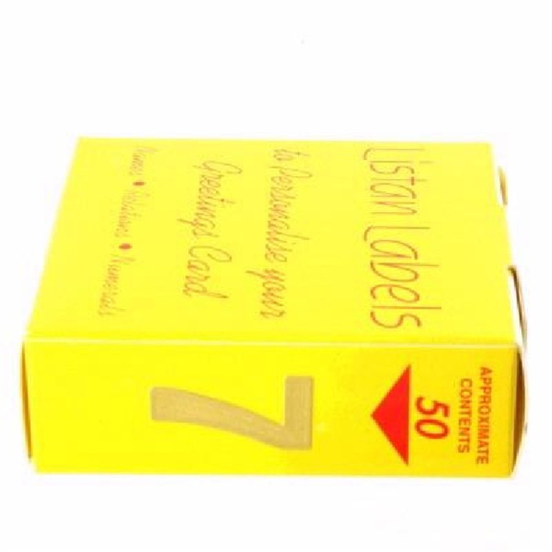 GOLD NO.7 LISTAN LABELS  50S
