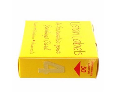 GOLD NO.4 LISTAN LABELS  50S