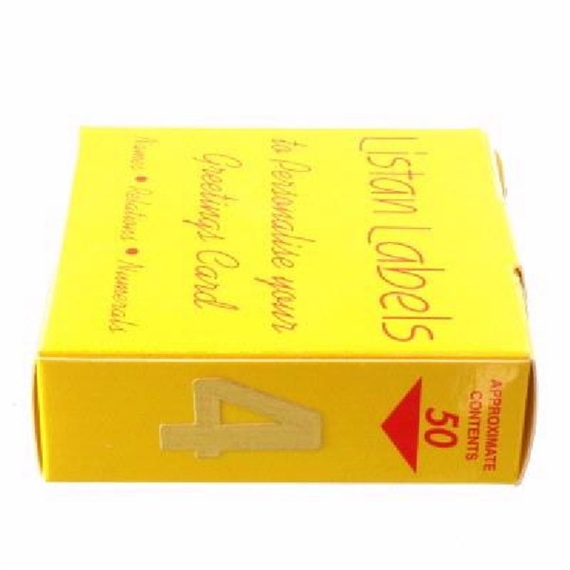 GOLD NO.4 LISTAN LABELS  50S