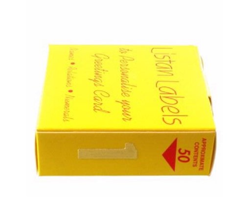 GOLD NO.1 LISTAN LABELS  50S