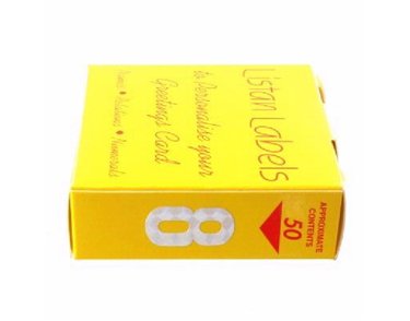 SILVER NO.8 LISTAN LABELS  50S