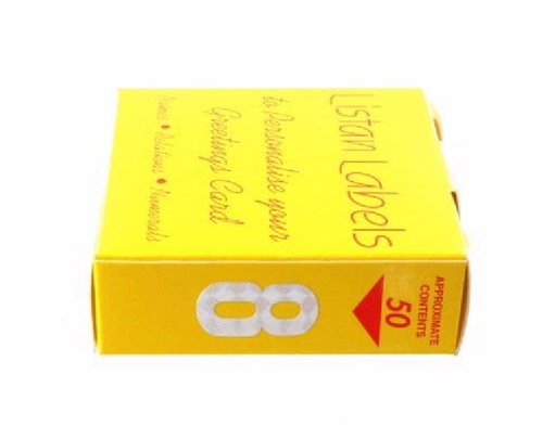 SILVER NO.8 LISTAN LABELS  50S
