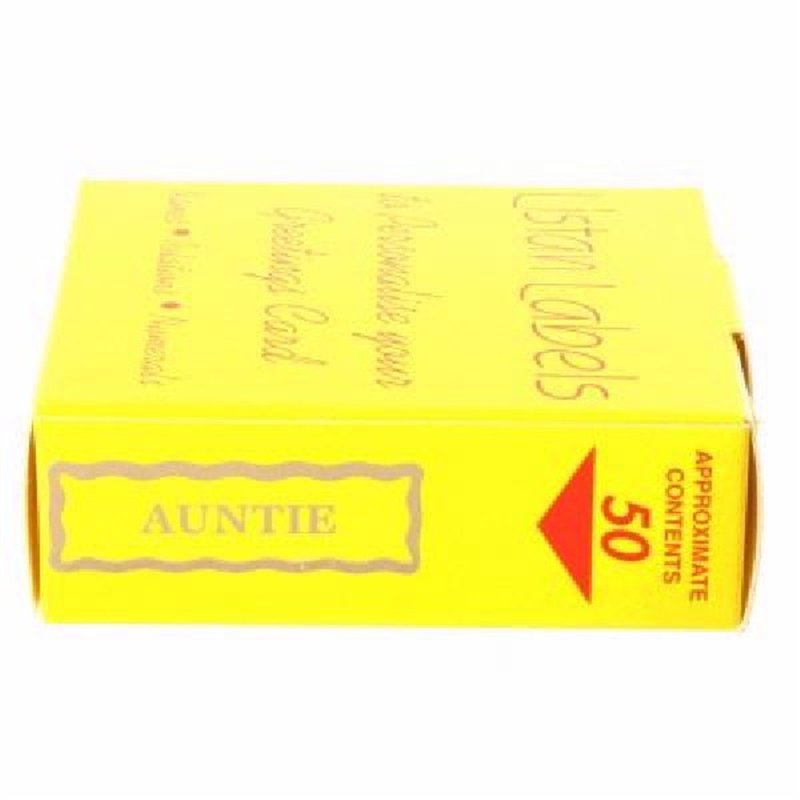 AUNTIE LISTAN LABELS  50S