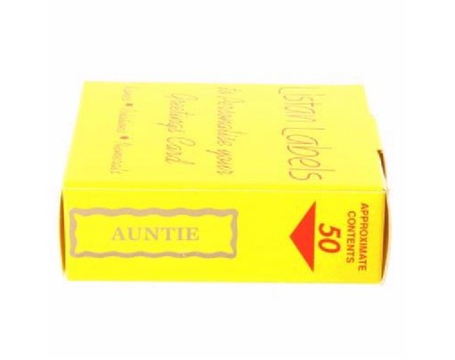 AUNTIE LISTAN LABELS  50S