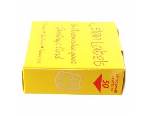 30 TODAY LISTAN LABELS SHIELD  50S