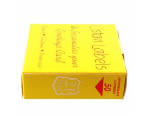 21 TODAY LISTAN LABELS SHIELD  50S