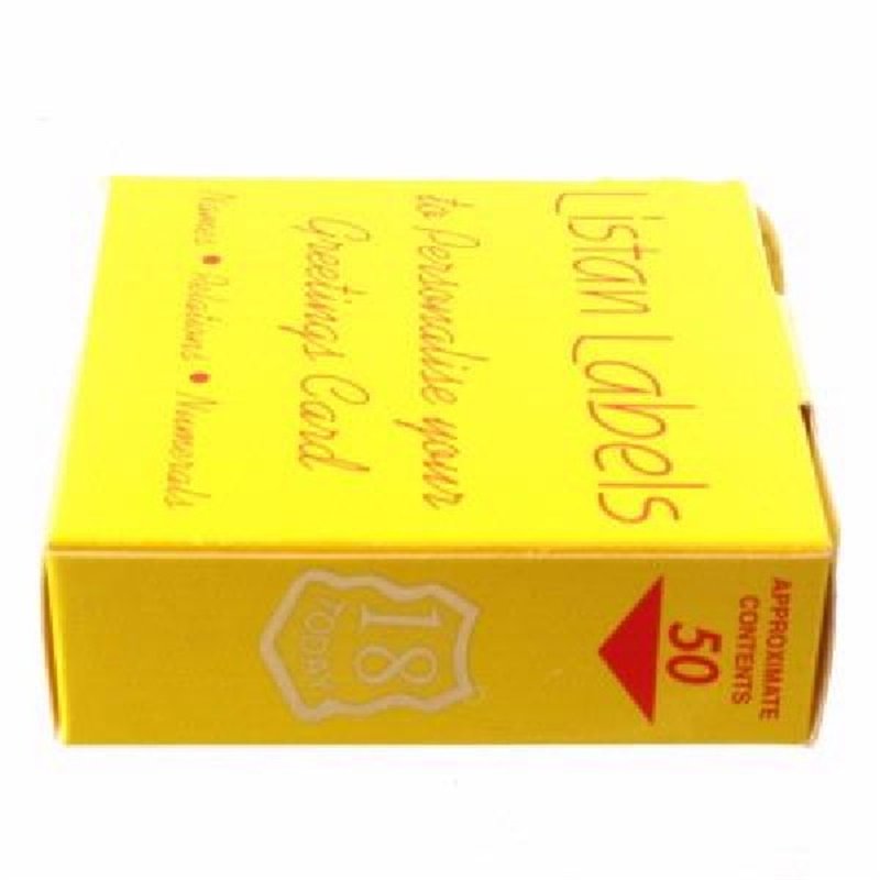 18 TODAY LISTAN LABELS SHIELD  50S
