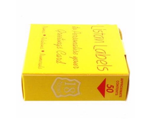 18 TODAY LISTAN LABELS SHIELD  50S