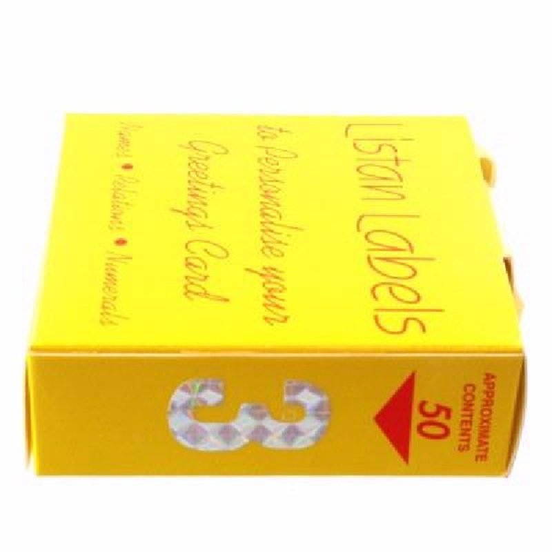 SILVER NO.3 LISTAN LABELS  50S