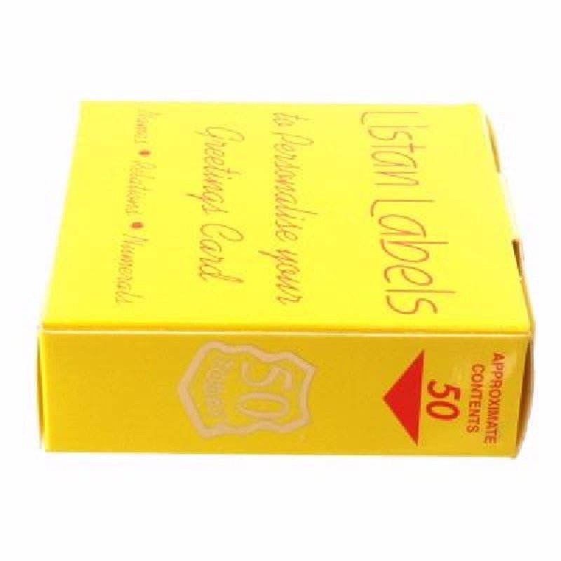 50 TODAY LISTAN LABELS SHIELD  50S