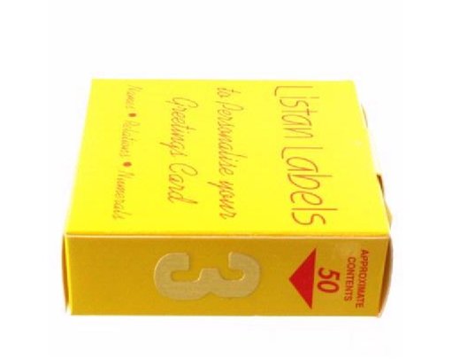 GOLD NO.3 LISTAN LABELS  50S