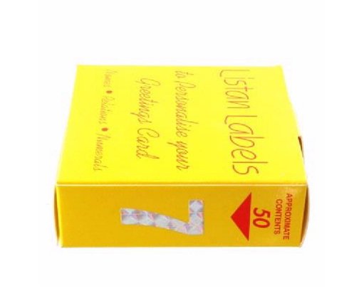 SILVER NO.7 LISTAN LABELS  50S