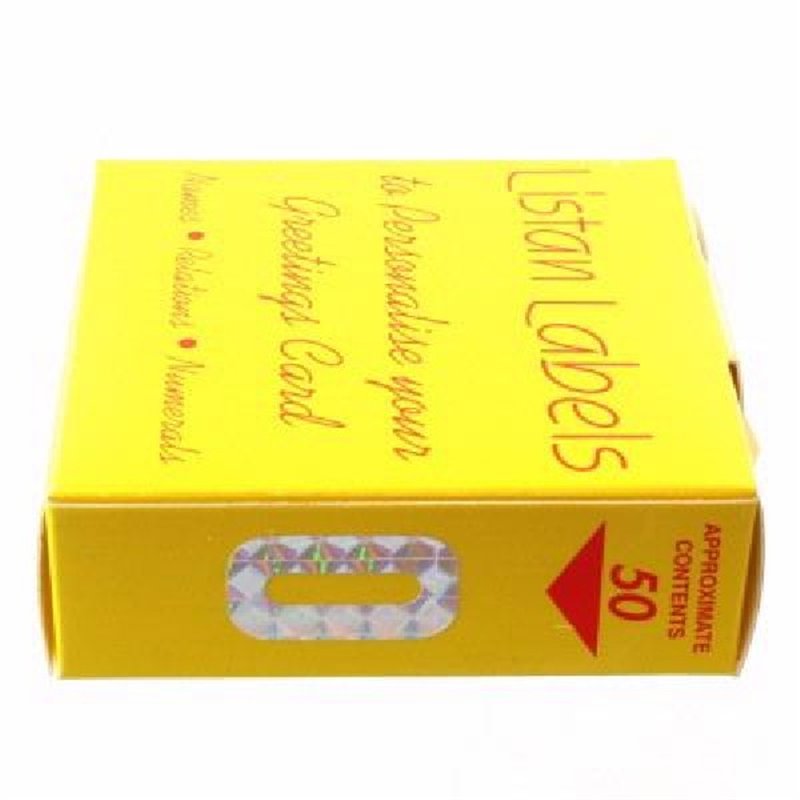 SILVER NO.0 LISTAN LABELS  50S