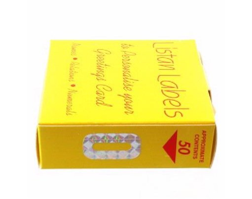 SILVER NO.0 LISTAN LABELS  50S