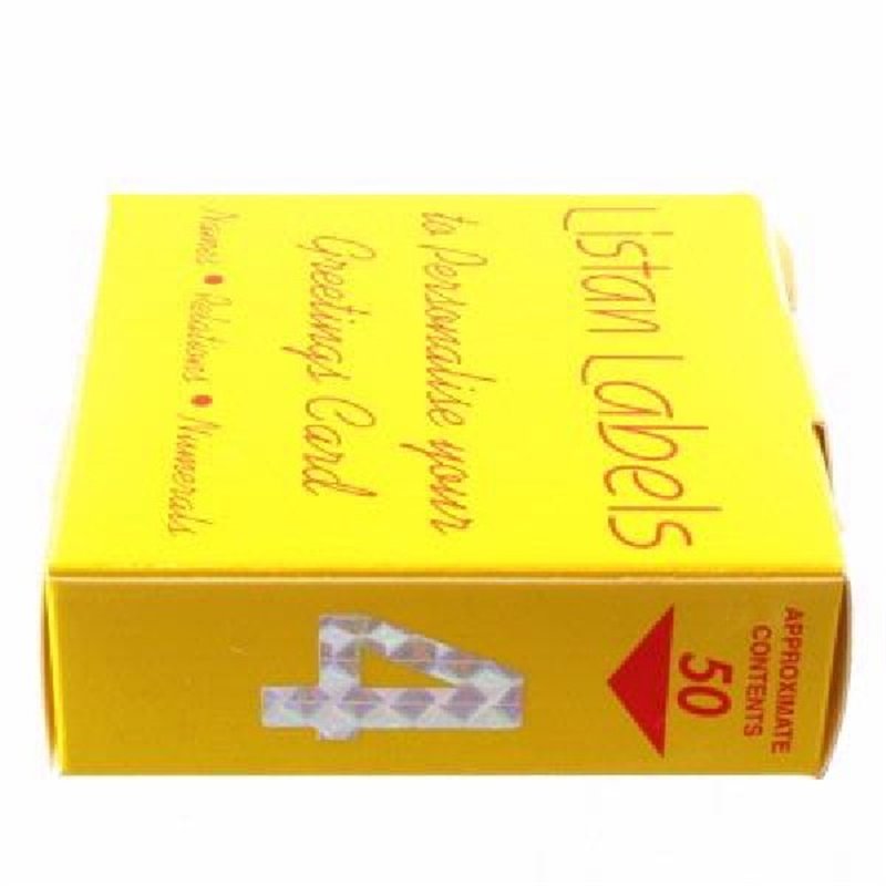 SILVER NO.4 LISTAN LABELS  50S